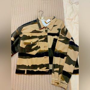 Easel Camo Denim Jacket